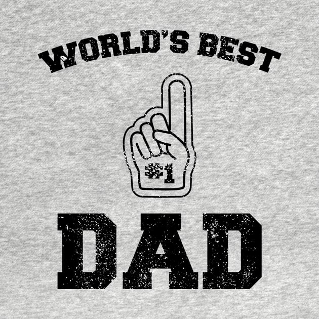 World's Best Dad Father's Day Daddy Sport Distressed by charlescheshire